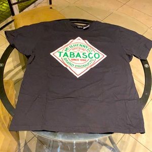 Black Tabasco Logo Tee Shirt